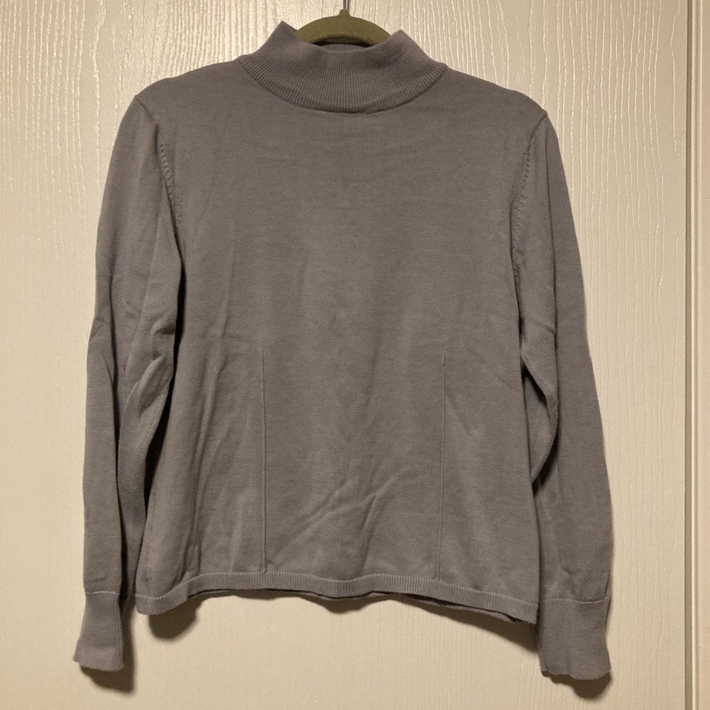 Woolrich | Periwinkle turtleneck.